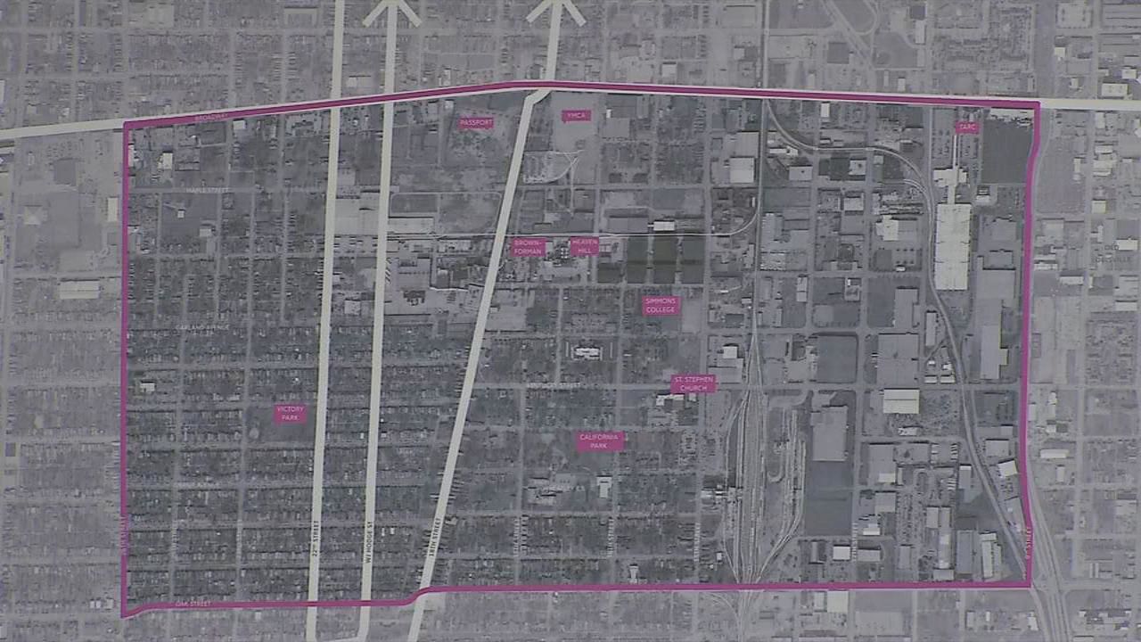 California-Victory Park neighborhood map